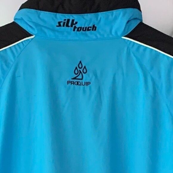 ProQuip Golf Silk Touch Performance Short Sleeve Pullover Blue Sz M - Picture 8 of 8
